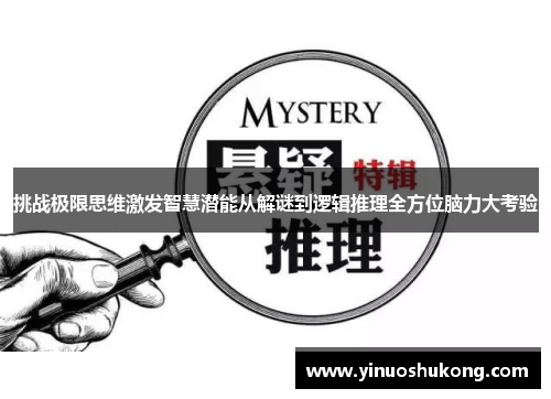挑战极限思维激发智慧潜能从解谜到逻辑推理全方位脑力大考验