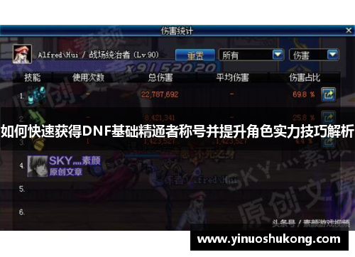 如何快速获得DNF基础精通者称号并提升角色实力技巧解析